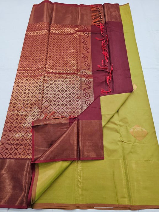 Kanchipuram Blended Trendy Fancy Silk Saree 382