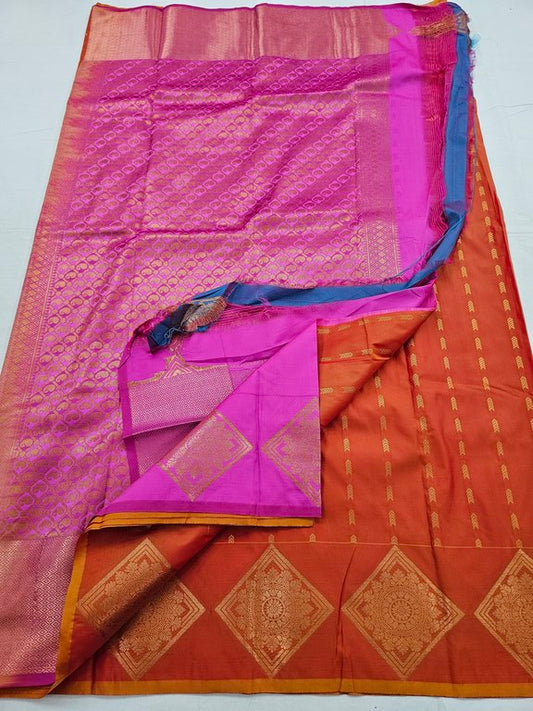 Kanchipuram Blended Trendy Fancy Silk Saree 383