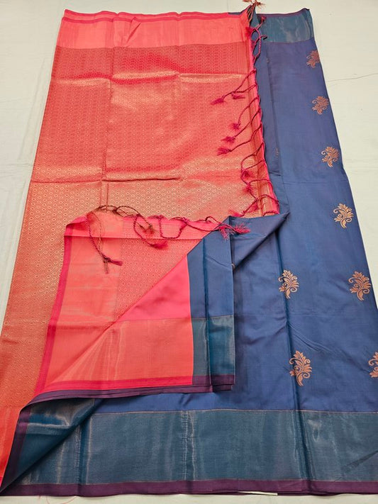 Kanchipuram Blended Trendy Fancy Silk Saree 387
