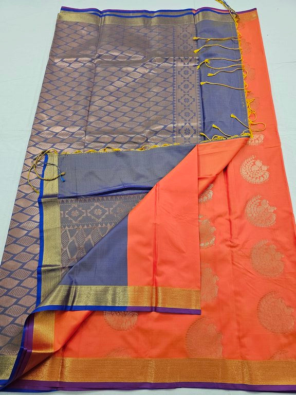 Kanchipuram Blended Trendy Fancy Silk Saree 389