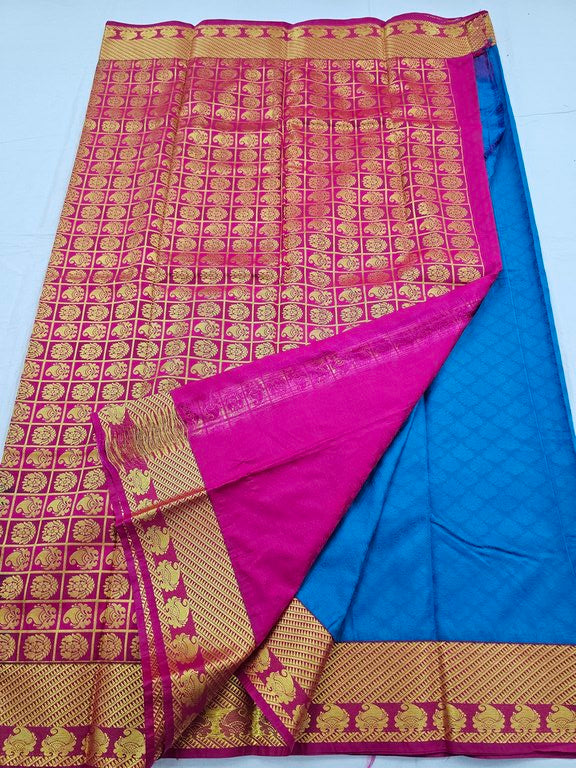 Kanchipuram Blended Trendy Fancy Silk Saree 390