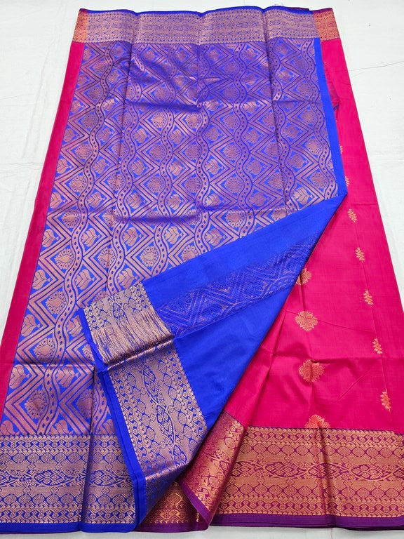 Kanchipuram Blended Trendy Fancy Silk Saree 395