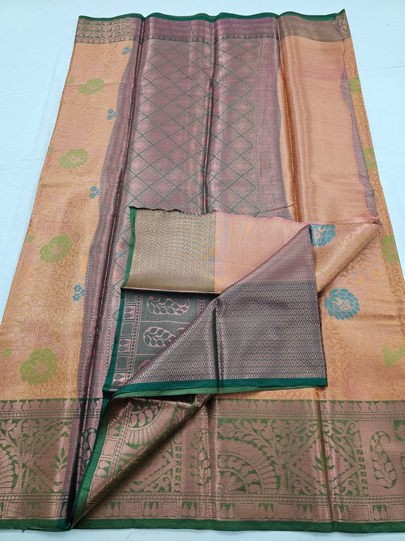 Kanchipuram Blended Trendy Tissue Silk Saree 397