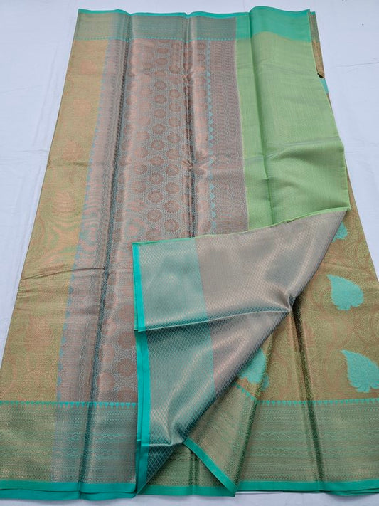 Kanchipuram Blended Trendy Tissue Silk Saree 398