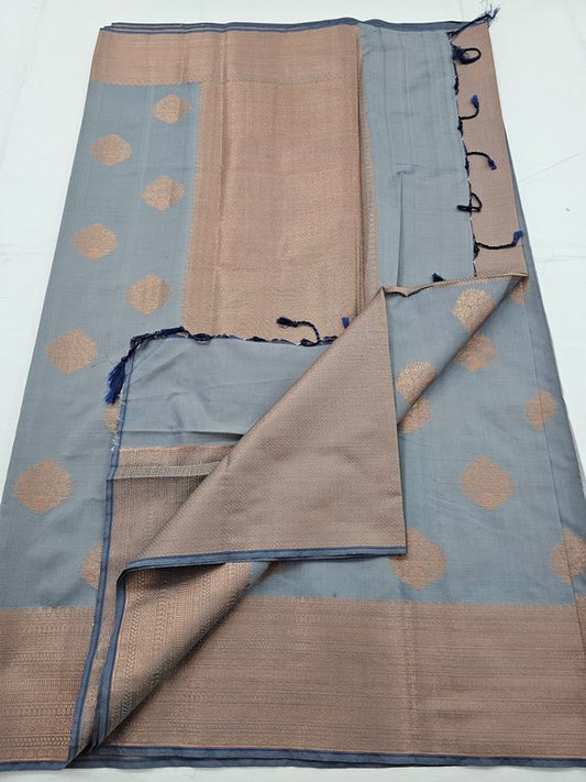 Kanchipuram Blended Trendy Fancy Silk Saree 408