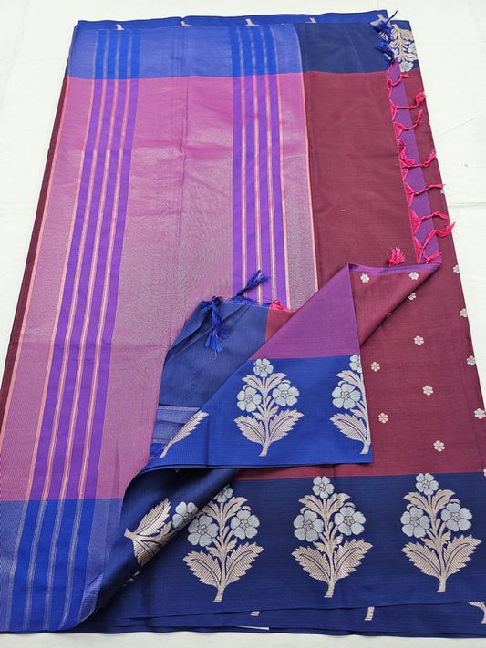 Kanchipuram Blended Trendy Fancy Silk Saree 410
