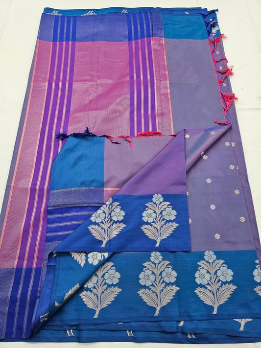 Kanchipuram Blended Trendy Fancy Silk Saree 411