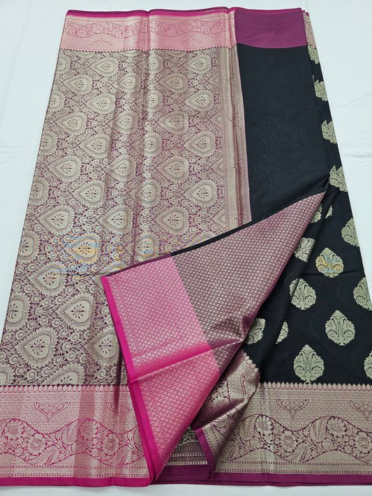 Kanchipuram Blended Trendy Fancy Silk Saree 412