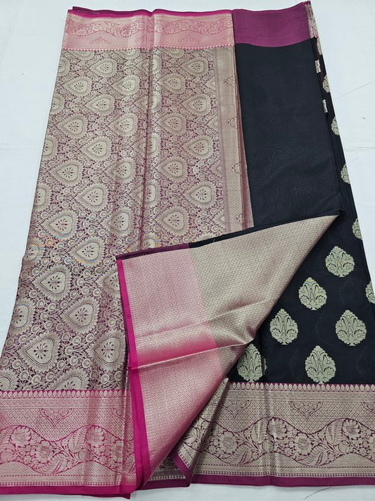 Kanchipuram Blended Trendy Fancy Silk Saree 416