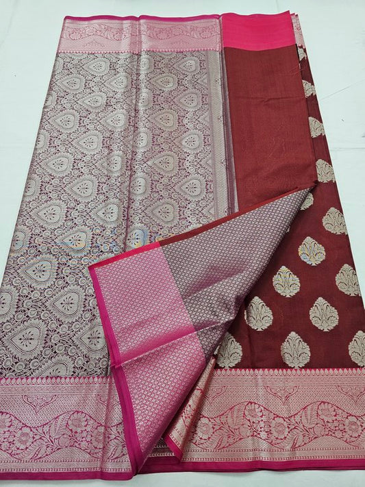 Kanchipuram Blended Trendy Fancy Silk Saree 417