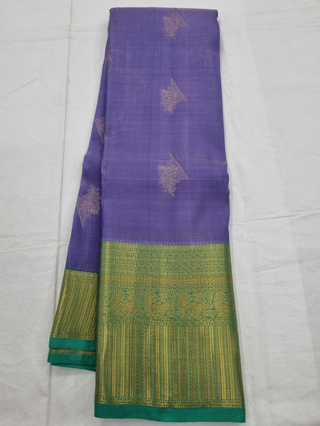 Light Blue And Yellow Kanchipuram Pure Silk Sarees