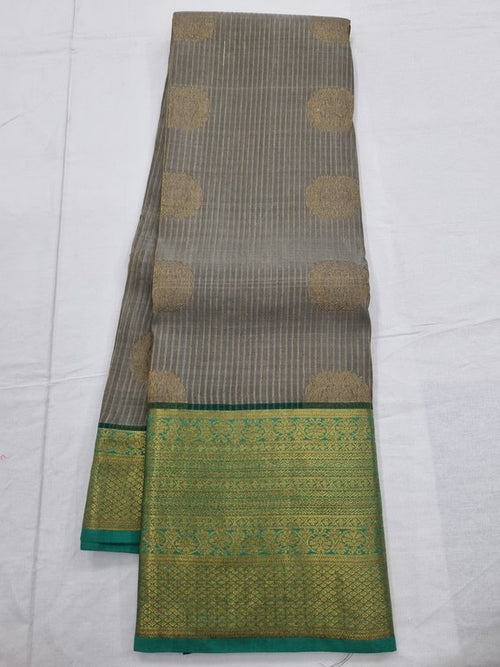 Beige And Gold Kanchipuram Pure Silk Sarees – Kanchipuram Lakshaya Silks