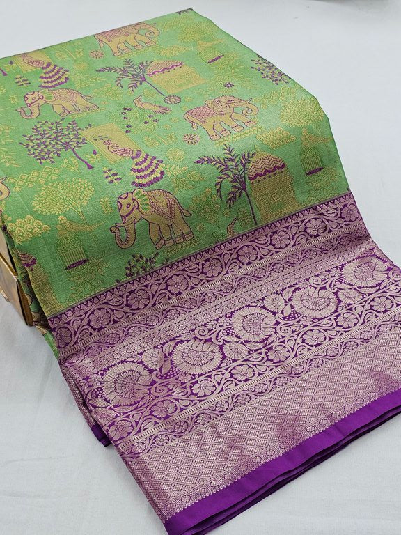 Kanchipuram Blended Tissue Silk Sarees 026