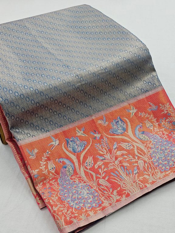 Kanchipuram Blended Tissue Silk Sarees 035