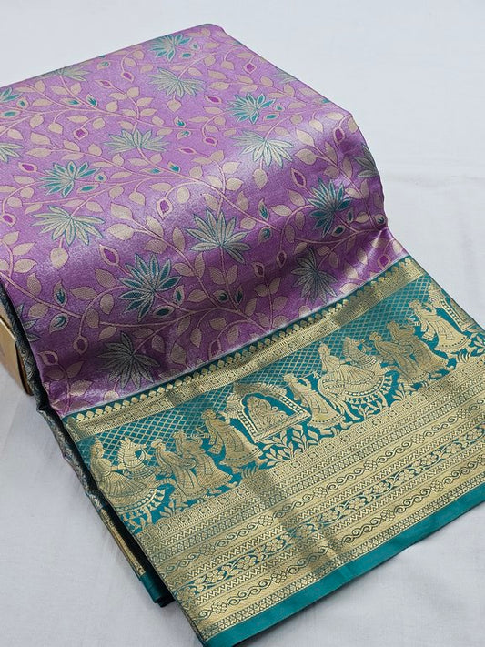 Kanchipuram Blended Tissue Silk Sarees 048