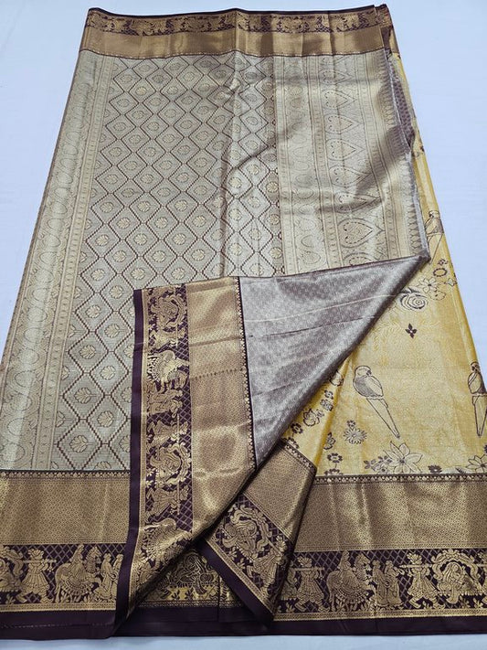 Kanchipuram Blended Tissue Silk Sarees 054