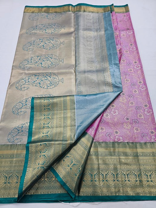 Kanchipuram Blended Tissue Silk Sarees 061