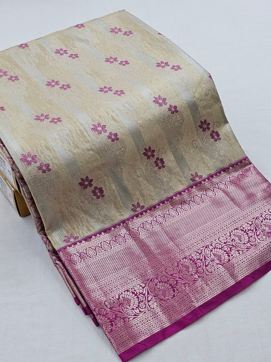 Kanchipuram Blended Tissue Silk Sarees 072
