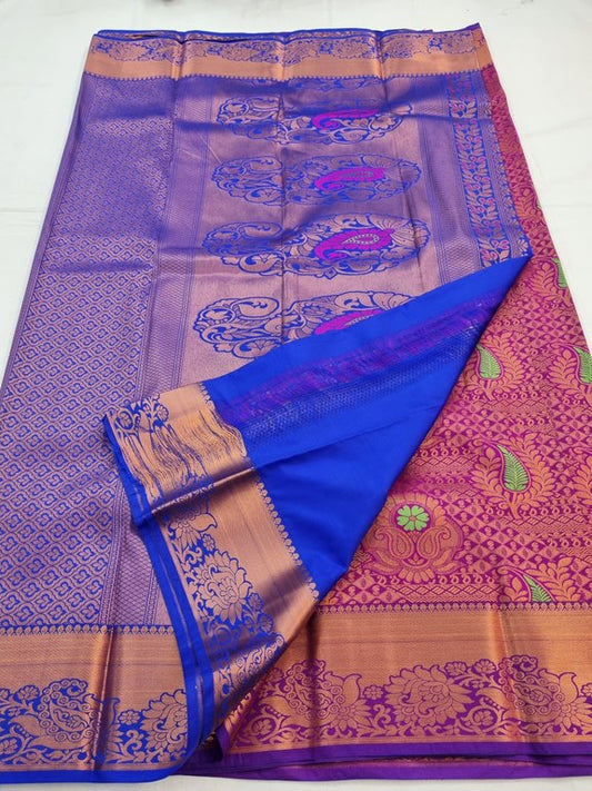 Kanchipuram Blended Bridal Silk Sarees 008
