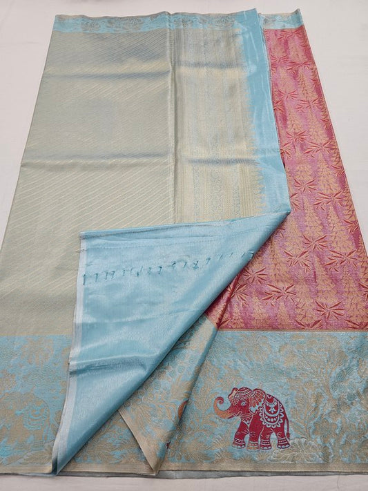 Kanchipuram Blended Tissue Silk Sarees 083