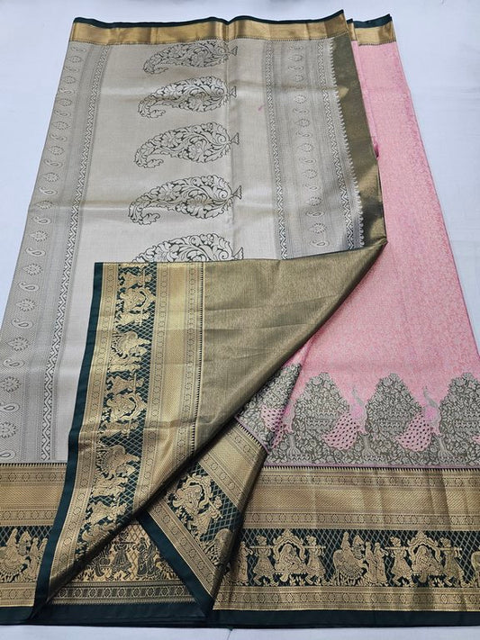 Kanchipuram Blended Tissue Silk Sarees 086