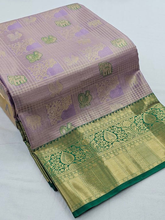 Kanchipuram Blended Tissue Silk Sarees 092