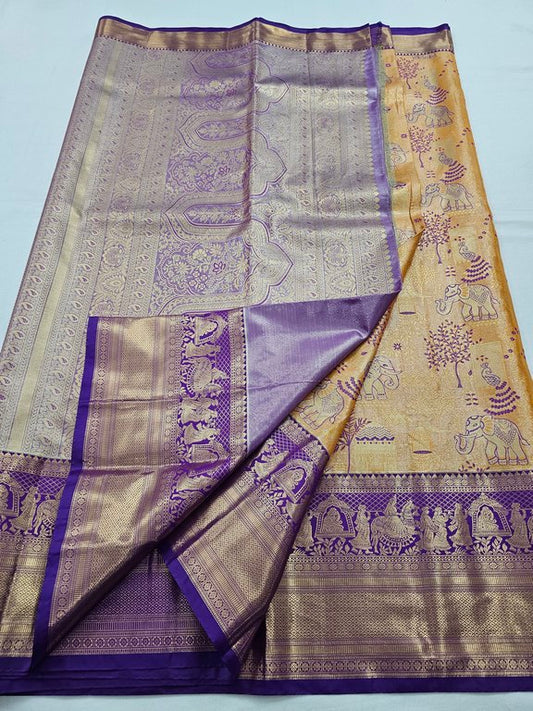 Kanchipuram Blended Tissue Silk Sarees 093