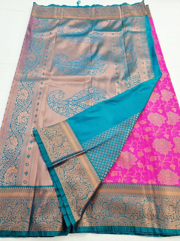 Kanchipuram Blended Bridal Silk Sarees 023