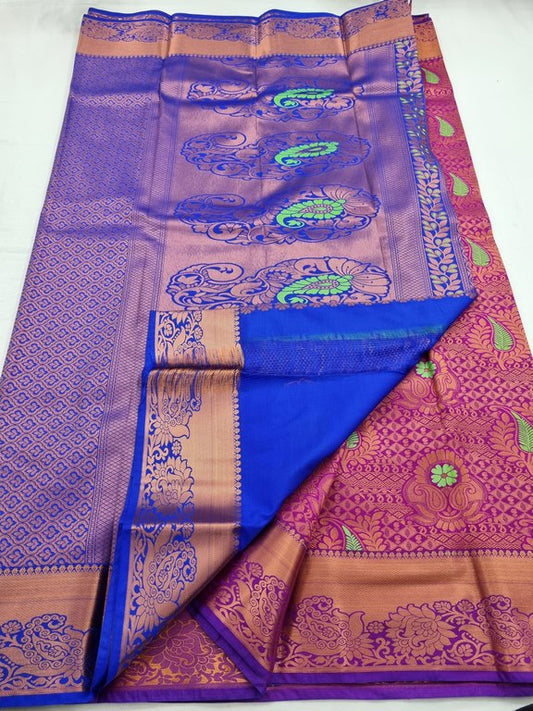 Kanchipuram Blended Bridal Silk Sarees 039