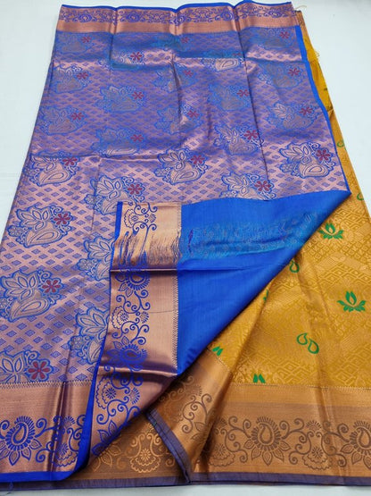 Kanchipuram Blended Tissue Silk Sarees 041 - Maroon And Black