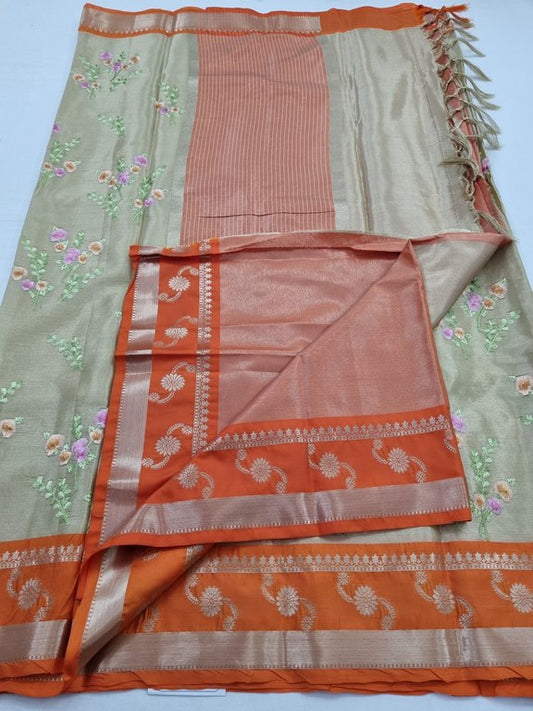 Kanchipuram Blended Tissue Silk Sarees 054