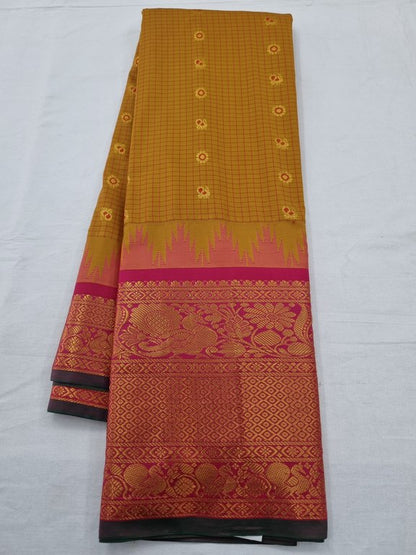 Maroon And Gold Kanchipuram Pure Silk Sarees 068 – Kanchipuram Lakshaya Silks