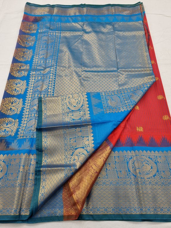 Kanchipuram Blended Gadwal Silk Sarees 069