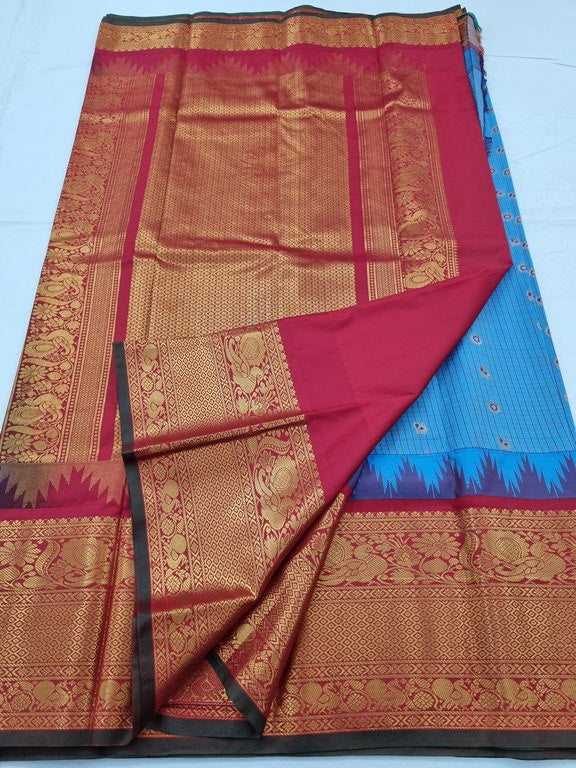 Kanchipuram Blended Gadwal Silk Sarees 076