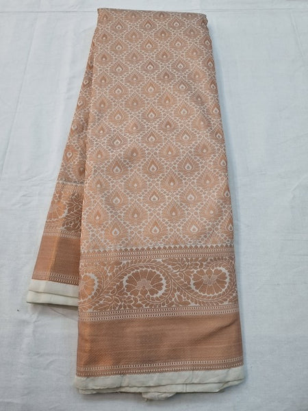 Brown And Pink Kanchipuram Pure Silk Sarees