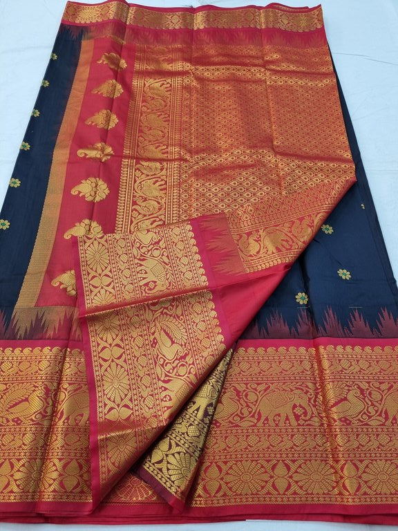 Kanchipuram Blended Gadwal Silk Sarees 088