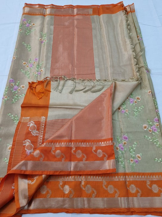 Kanchipuram Blended Tissue Silk Sarees 089