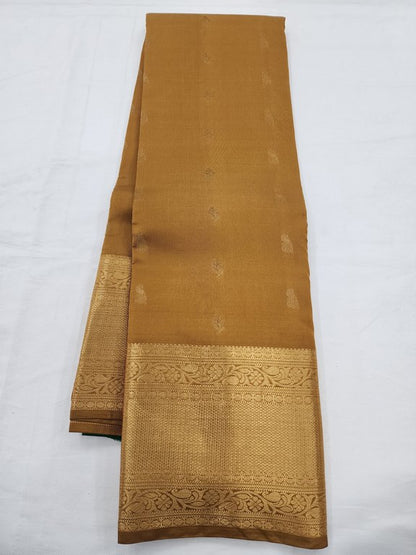 Yellow And Mustard Kanchipuram Pure Silk Sarees – Kanchipuram Lakshaya Silks