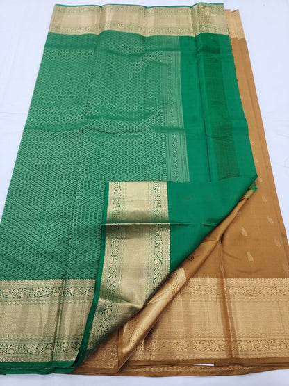 Yellow And Mustard Kanchipuram Pure Silk Sarees – Kanchipuram Lakshaya Silks