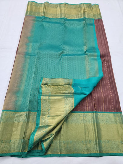 Burgundy And Gold Kanchipuram Pure Silk Sarees – Kanchipuram Lakshaya Silks