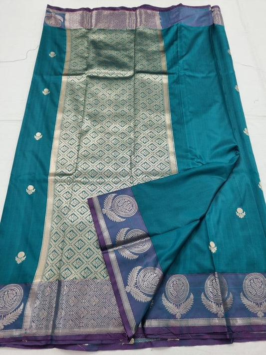 Kanchipuram Blended Trendy Fancy Silk Saree 428