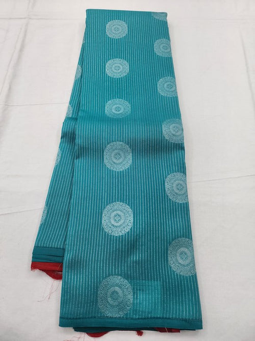 Pure Fancy Green and Dark Blue Silk Kanchipuram Sarees – Kanchipuram Lakshaya Silks