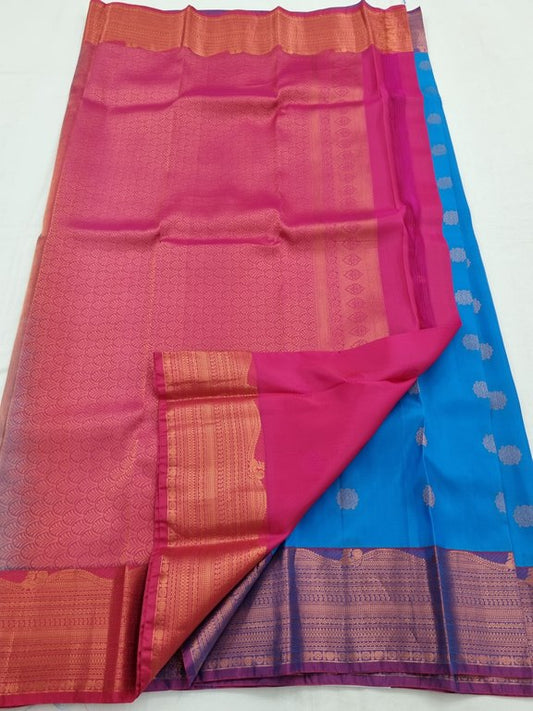 Kanchipuram Pure Trendy fancy Silk Saree 016