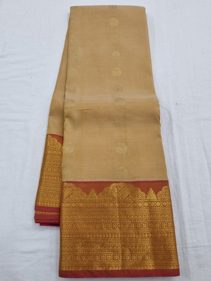 Maroon And Gold Kanchipuram Pure Silk Saree With Traditional Motif – Kanchipuram Lakshaya Silks