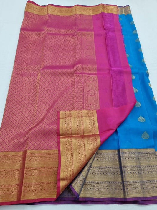 Kanchipuram Pure Trendy fancy Silk Saree 026