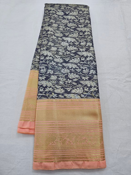 Black And Yellow Kanchipuram Pure Silk Sarees – Kanchipuram Lakshaya Silks