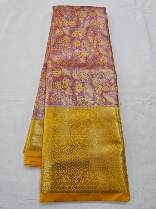Gold And Maroon Kanchipuram Pure Silk Saree With Embroidery With Gold Thread – Kanchipuram Lakshaya Silks