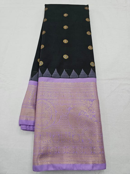 Kanchipuram Pure Silk Sarees 058 - Silver Gold – Kanchipuram Lakshaya Silks