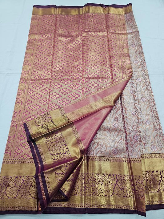 Kanchipuram Blended Tissue Silk Sarees 082