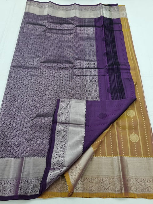 Kanchipuram Pure trendy Fancy Silk Saree 002